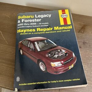 Haynes Subaru Legacy & Forester covering Legacy (00-09) & Forester (00-08) Book